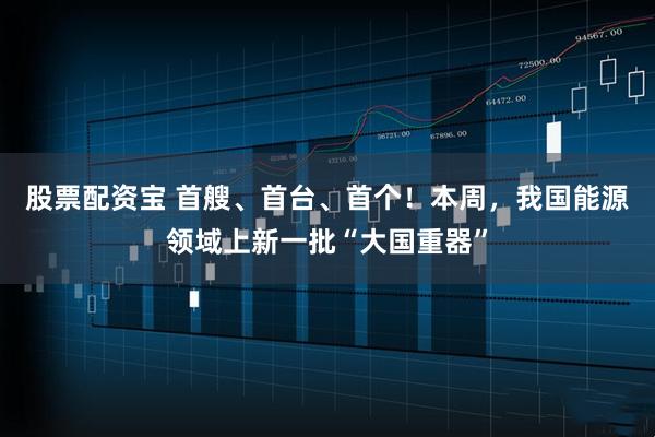股票配资宝 首艘、首台、首个！本周，我国能源领域上新一批“大国重器”